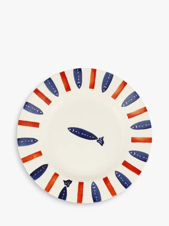 Emma Bridgewater hand-decorated earthenware plate, everyday tier, ~£25