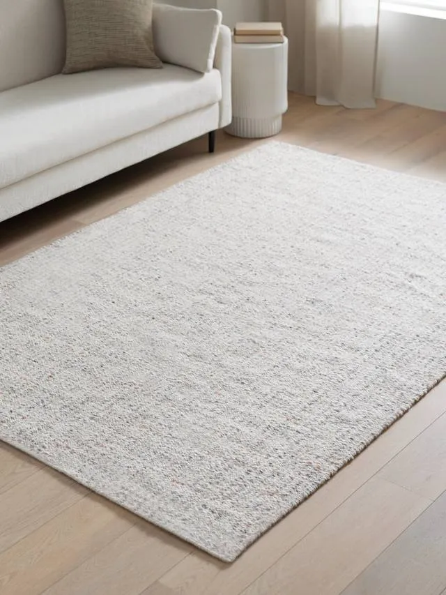John Lewis Rowan textured wool-rich rug in natural