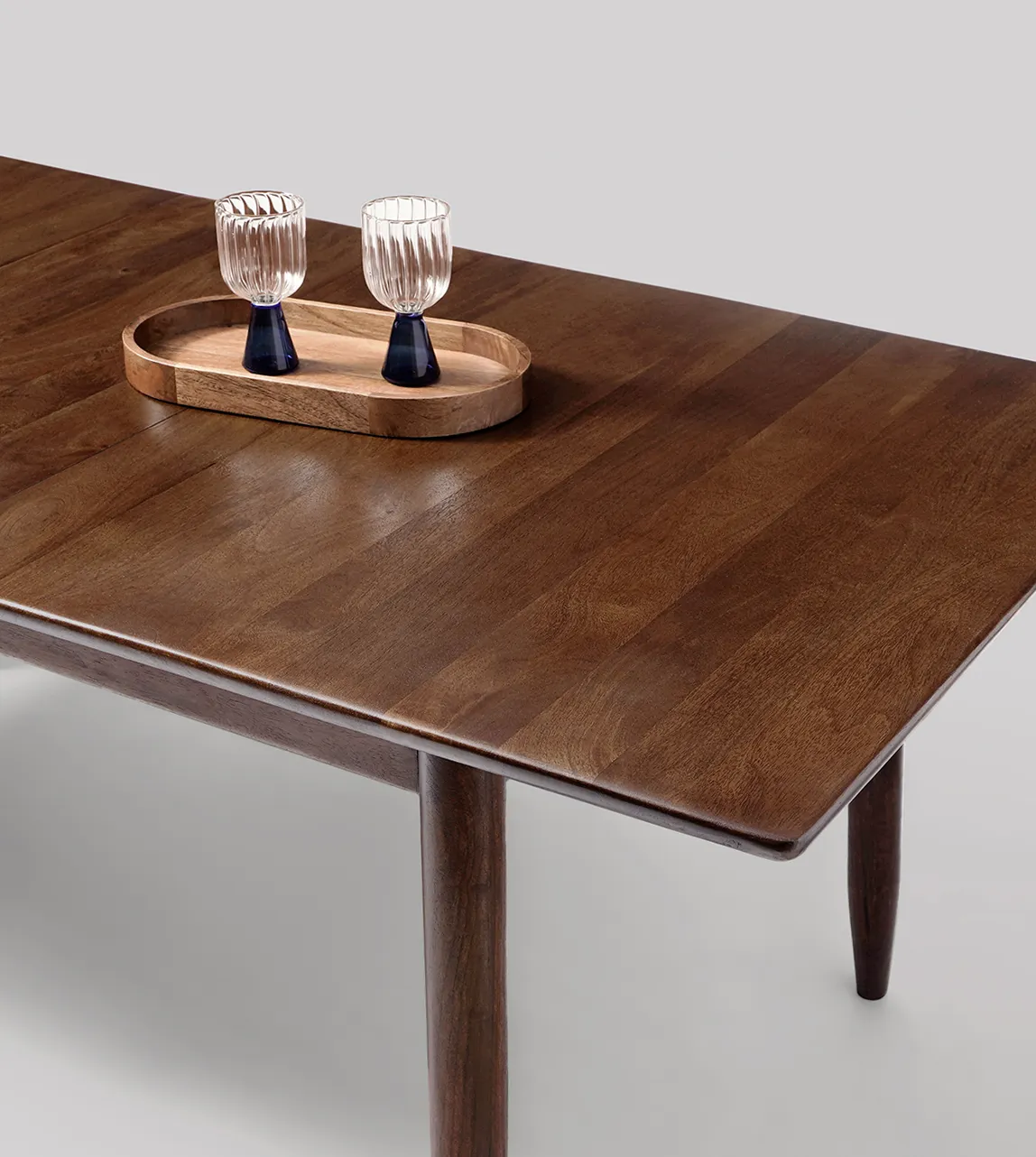 Swoon's Maltby dark-stained acacia table